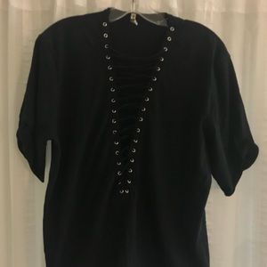 Lace Up T-shirt